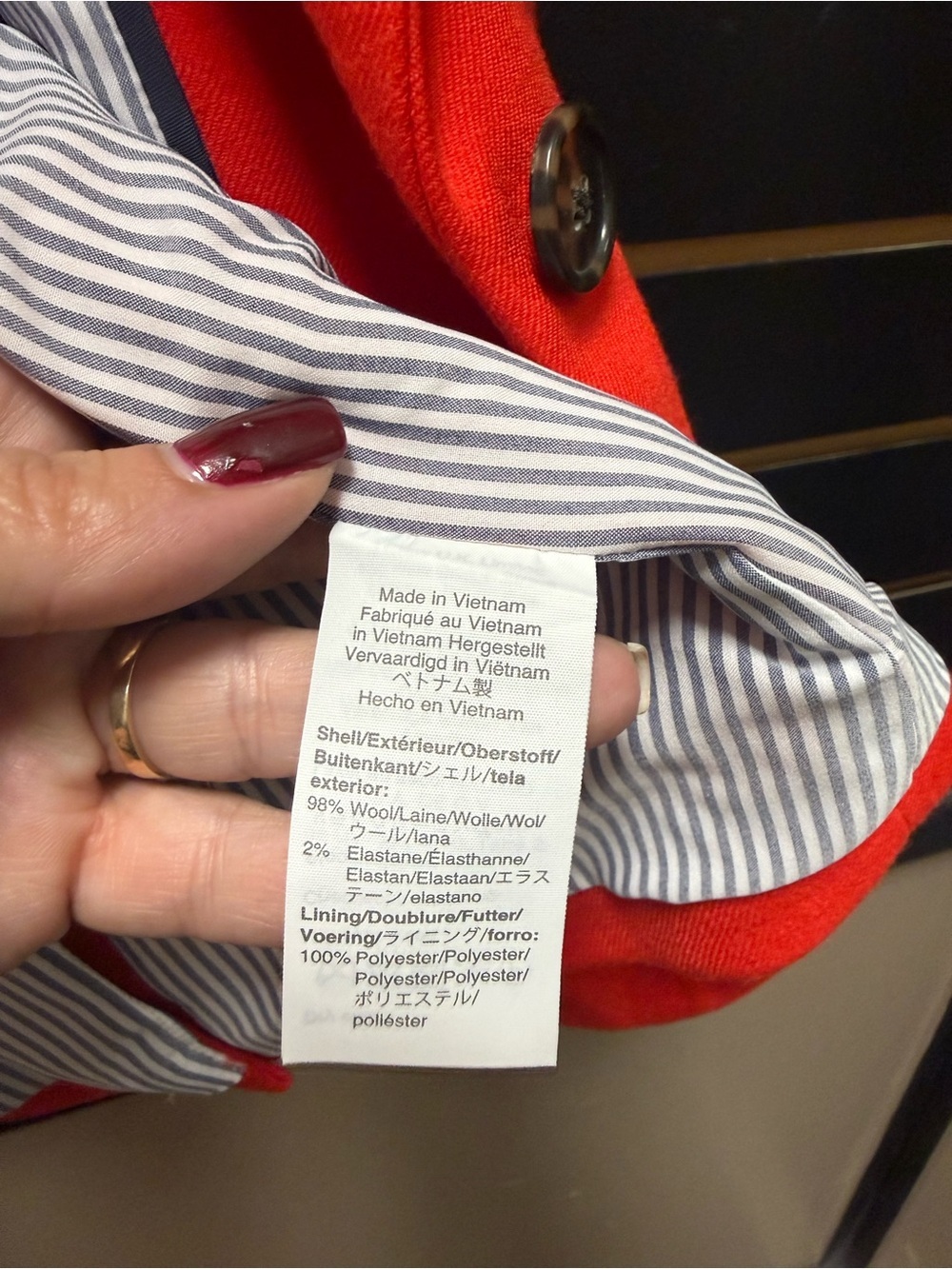 J.Crew Parke Blazer NWT Red Wool Blend Size 8 - Picture 3 of 4
